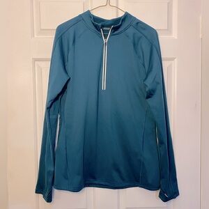 Hind EUC 1/4 Zip Teal Pullover Running Top